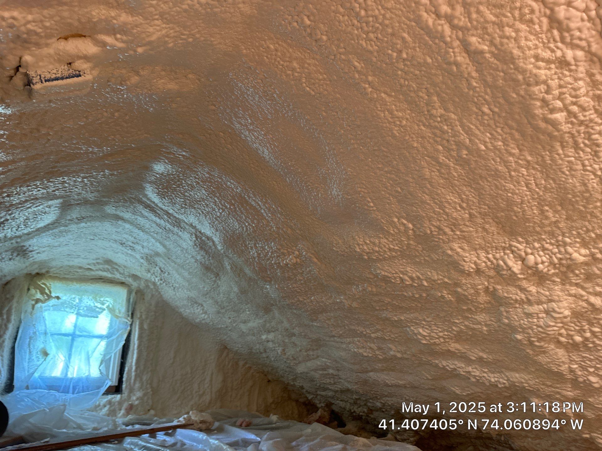 Attic Insulation using Closed Cell Spray Foam by NYS Foam & Energy