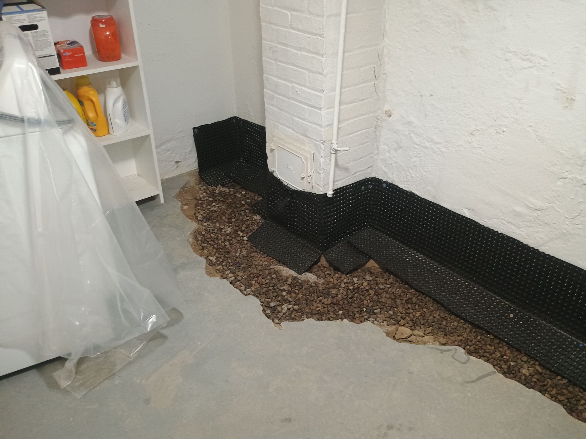 Basement Waterproofing in South MPLS for Andrew by Waterproofing Northeast