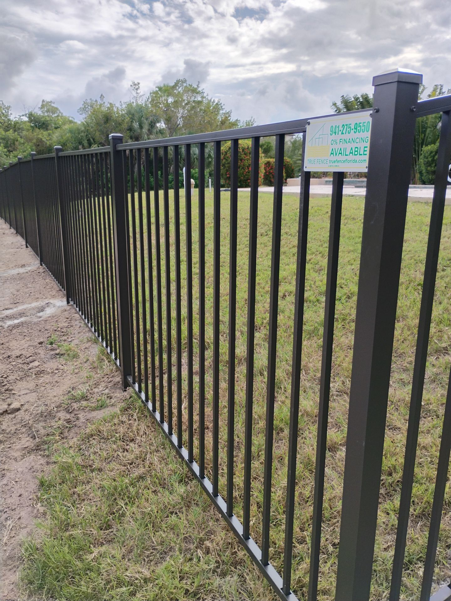 Bronze Aluminum Fence in Port Charlotte by True Fence LLC