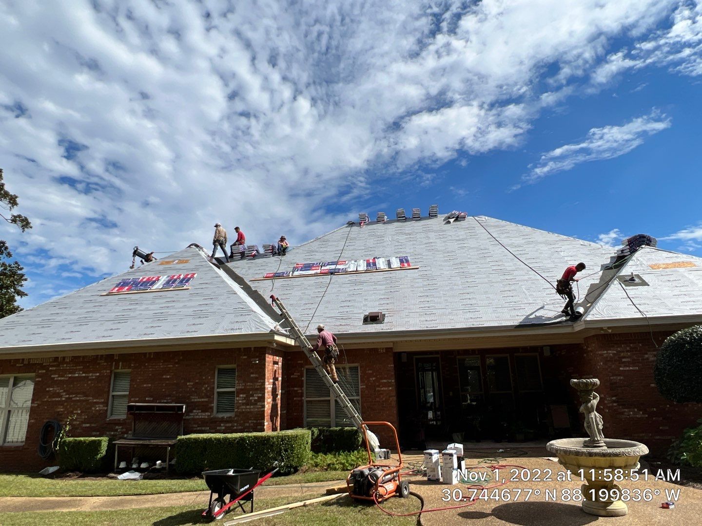 Residential Roofing Installation using Roof Replacement by American Roofing & Construction LLC