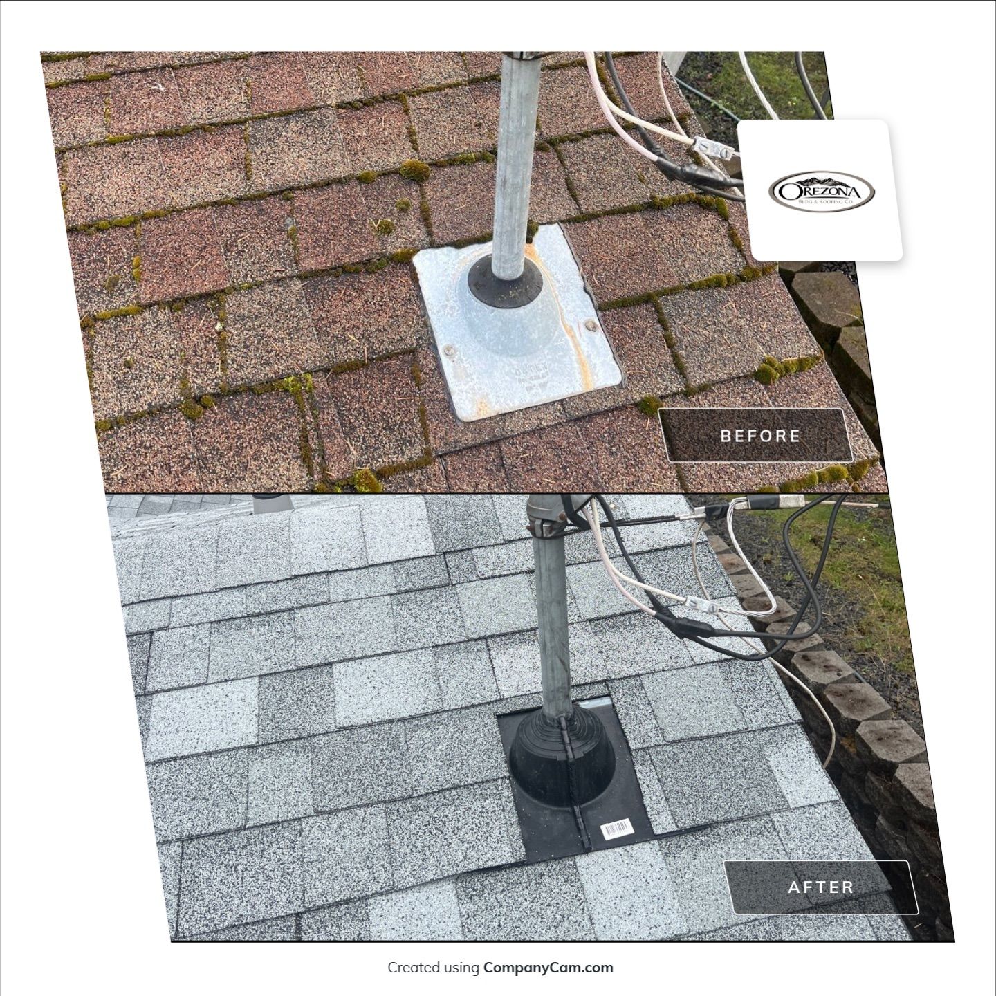 Residential Roofing Installation using IKO Dynasty (Color: Frostone Grey) by Orezona Building & Roofing Company, Inc.