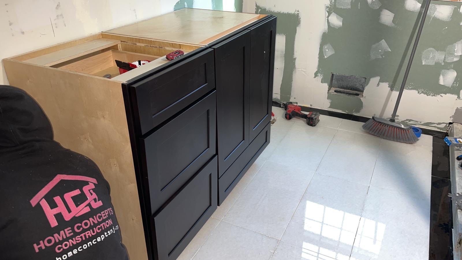 Bathroom Remodel using Tile by Home Concepts Construction