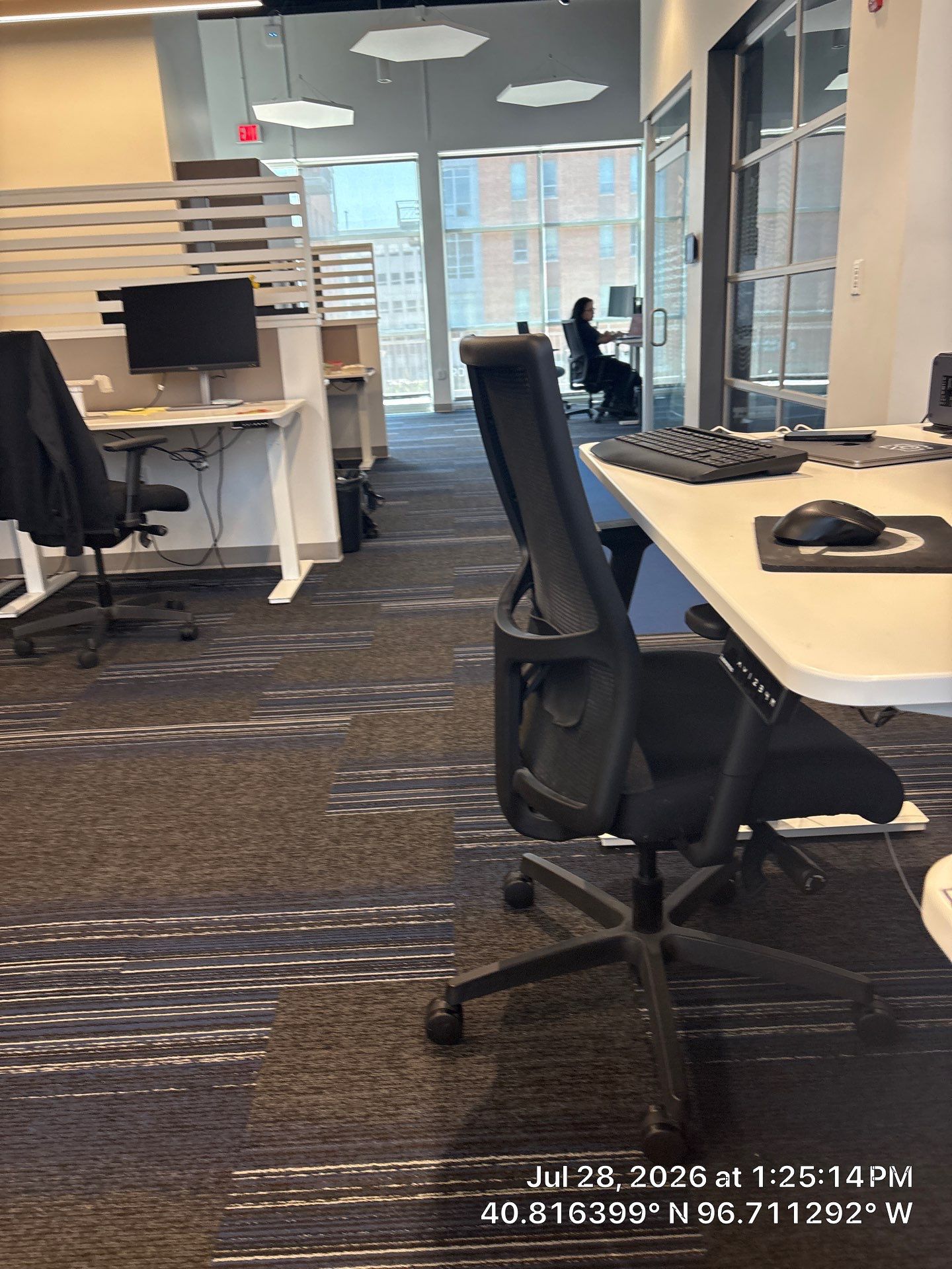 Modern Office Workspace Configuration and Furniture Setup in Lincoln by CompanyCam Sales Demo