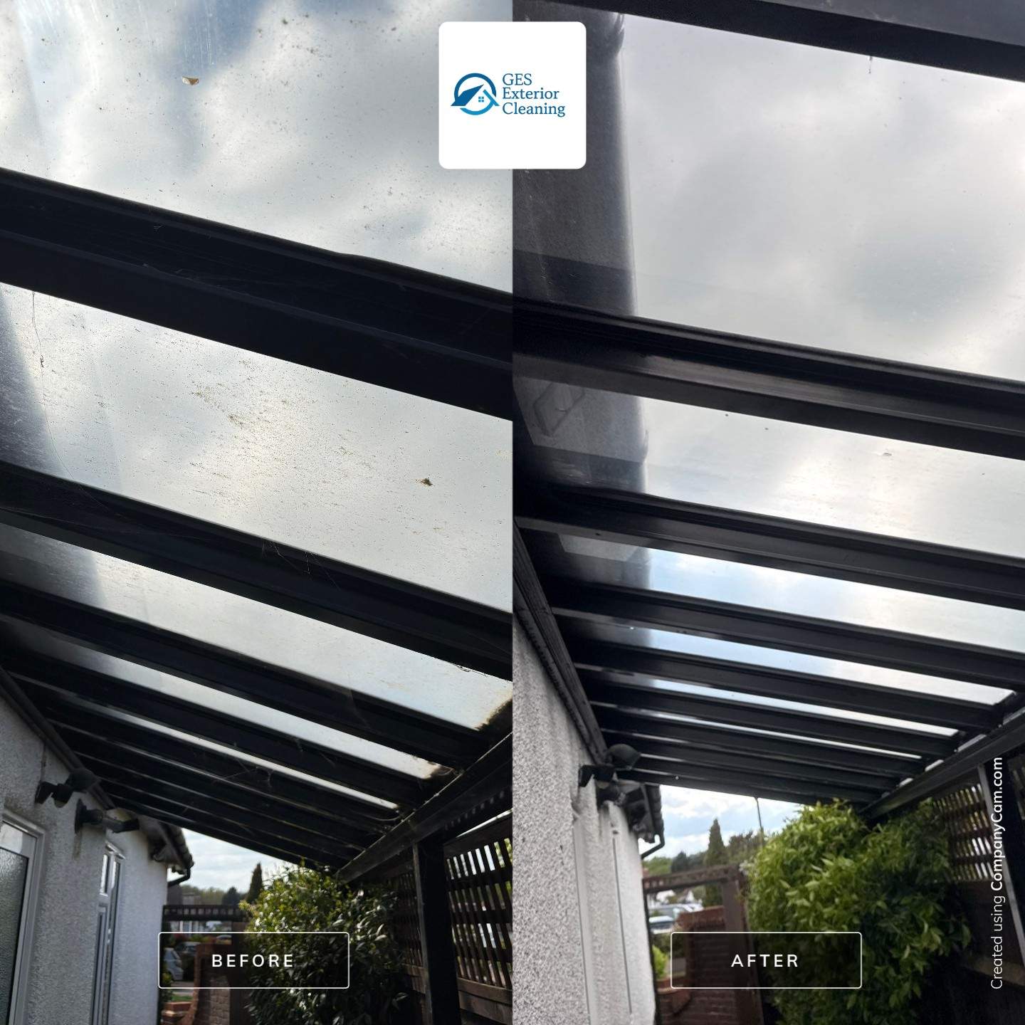 Patio and Lean to clean Epsom by Ges Exterior Cleaning ltd