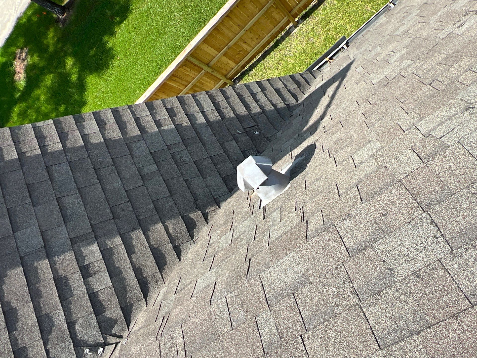 Hail Damage using Owen's Corning Duration (Lifetime) Shingles by Roof Repair Company