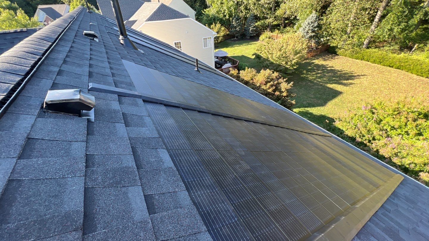 GAF Timberline Solar Roof Ellicott City, MD by American Home Contractors