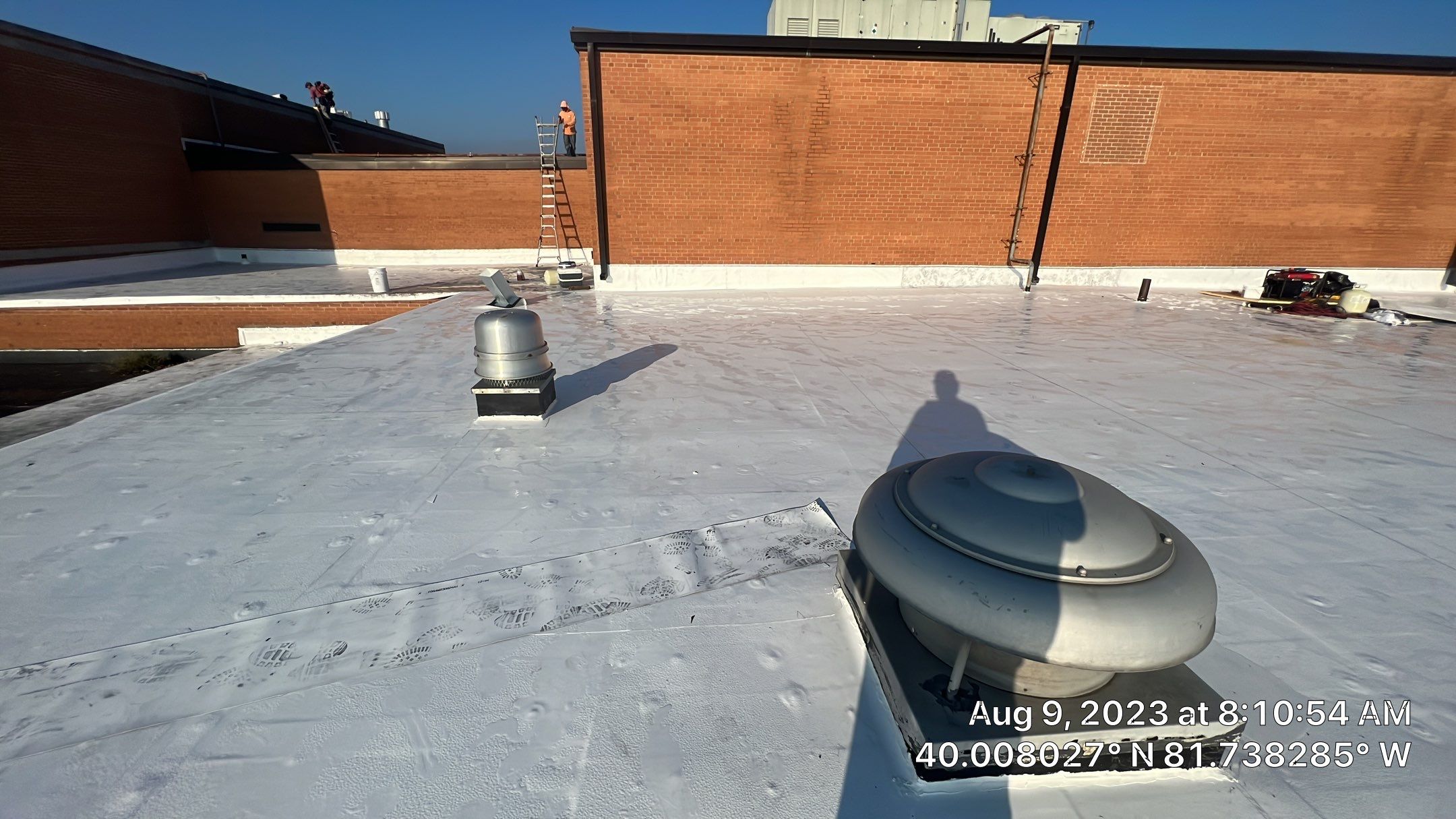 John Glenn High school Roof Install by Gold Star Roofing LLC 