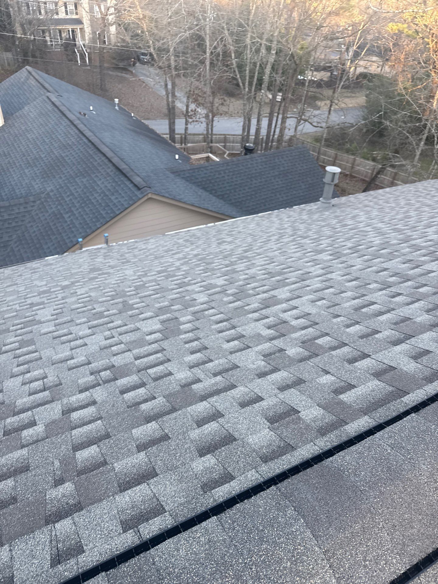 Roof Replacement in Pelham (Weathered Wood) by The Roofing Dudes