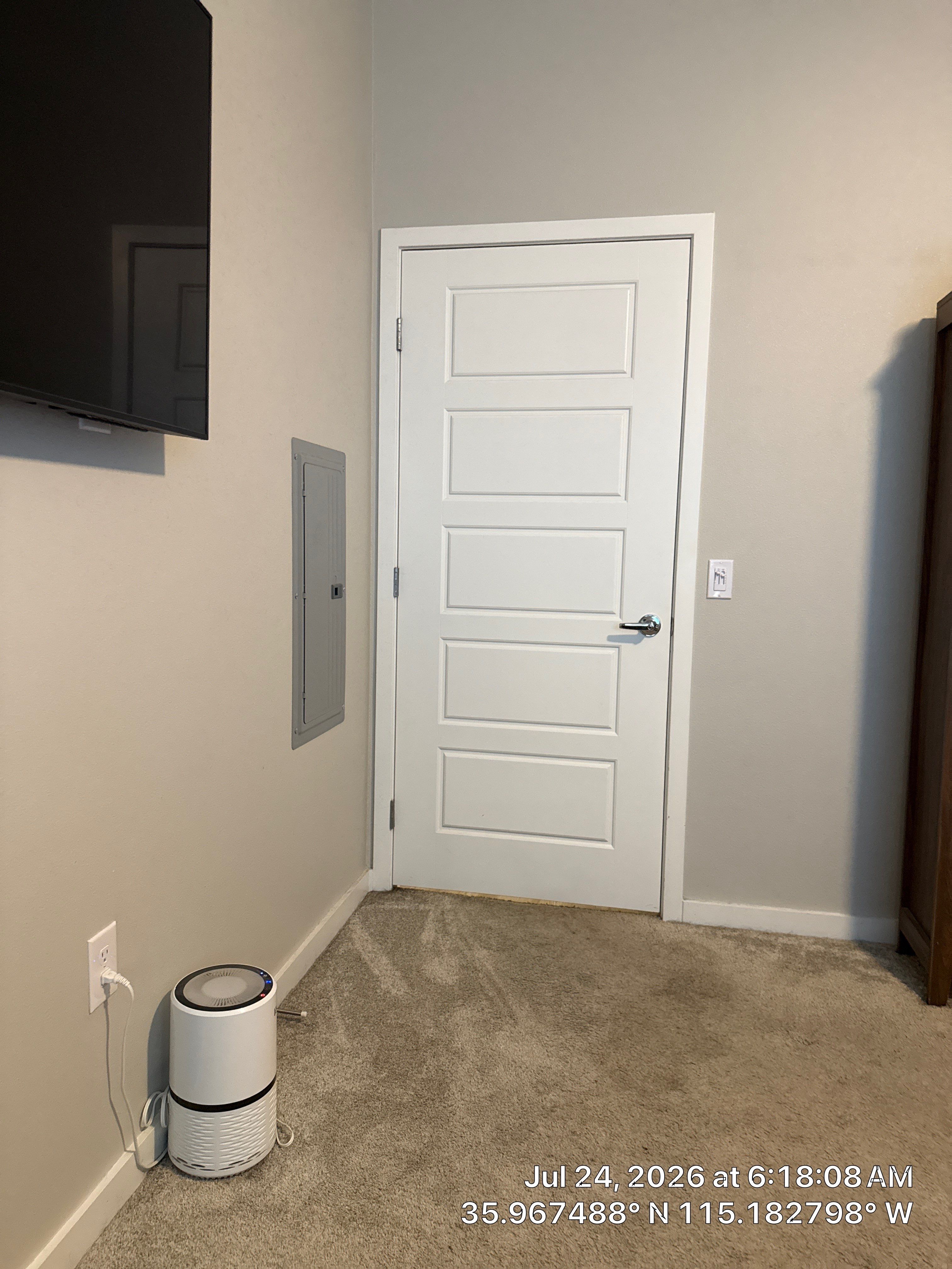 Professional TV Mounting and Five-Panel Door Installation in Las Vegas by CompanyCam Sales Demo