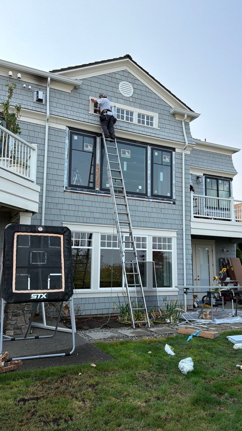 Custom Andersen 100 Series Window and Entry Door Installation in Issaquah by Emerald City Energy 