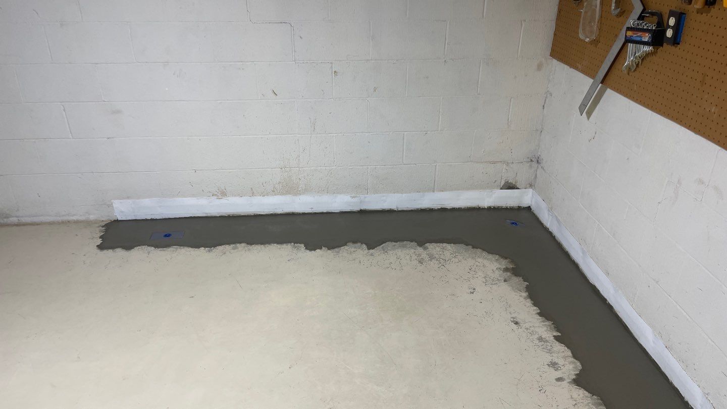Interior Basement Waterproofing System by Toledo Basement Repair