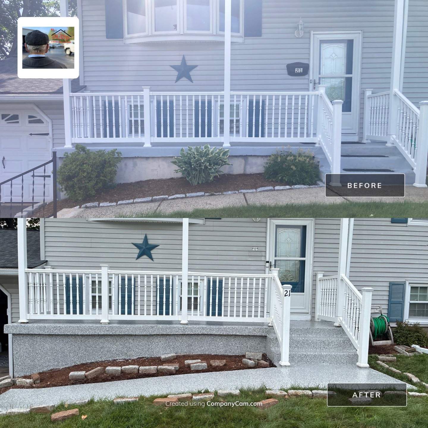 Concrete Floor Coating in Gravel by DiGiorgi Roofing and Siding Inc