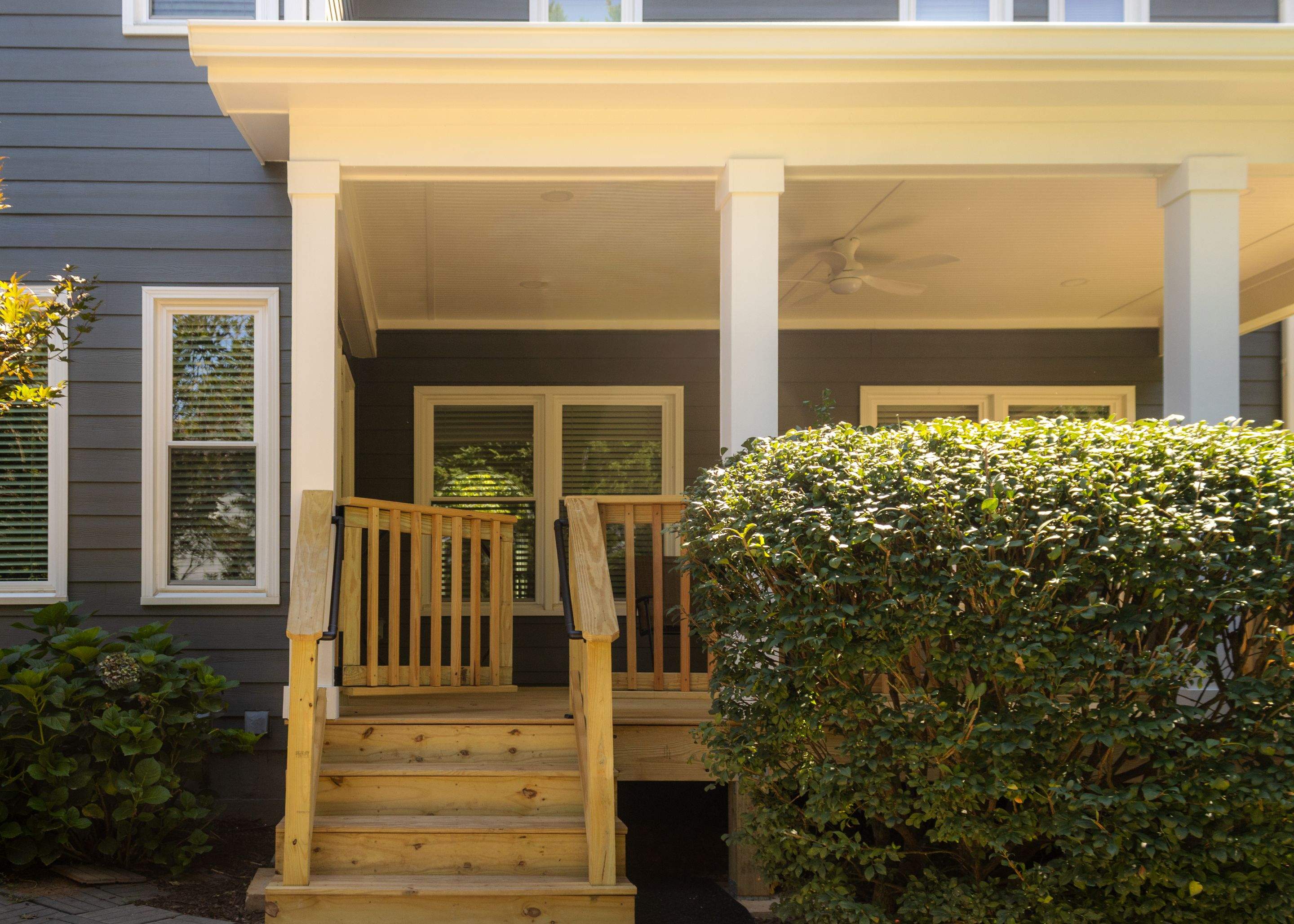 Roswell, GA Wood Deck and Covered Porch Build  by Nelson Exteriors 