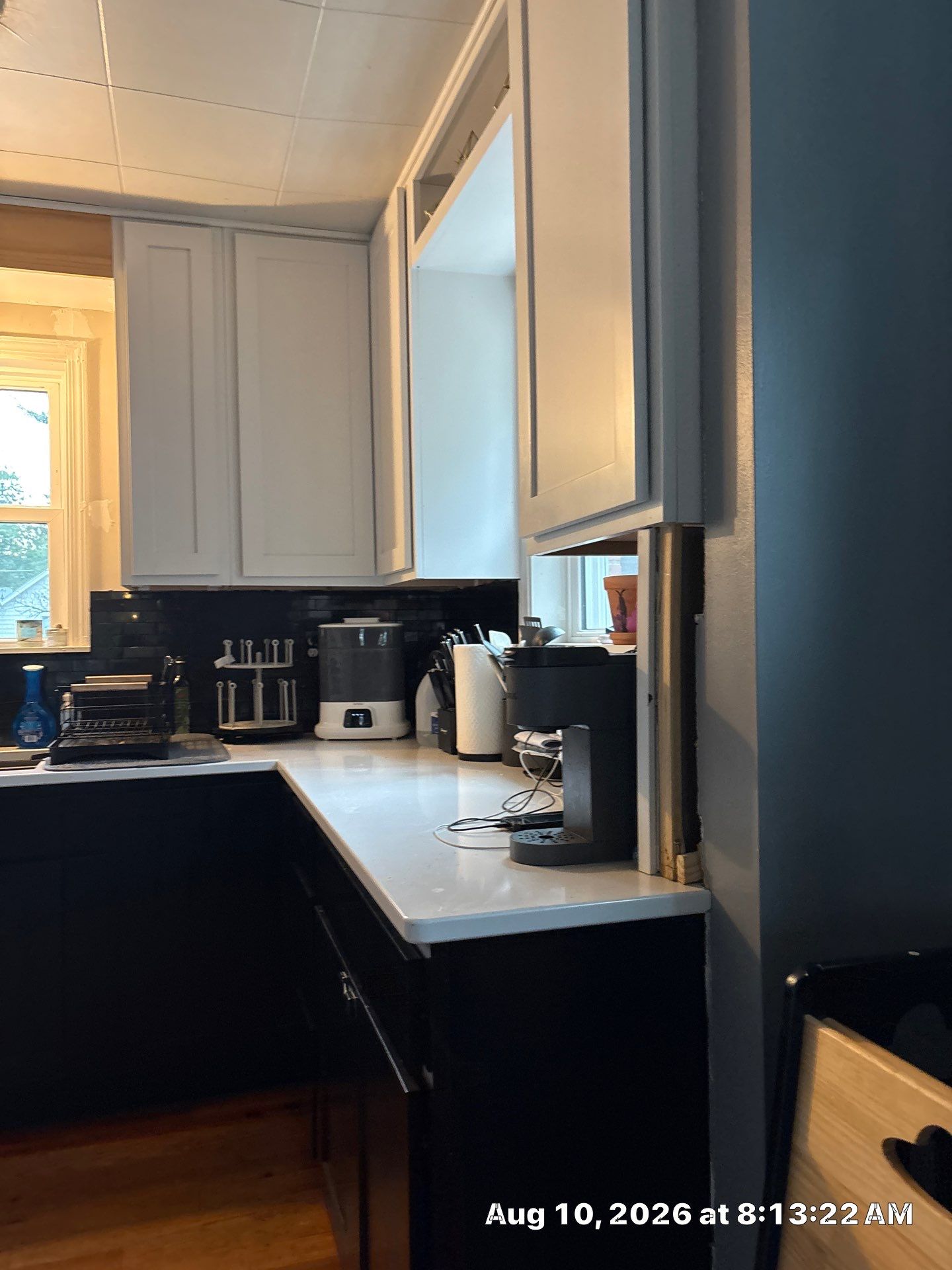 Modern Kitchen Renovation with Black and White Cabinetry in Lincoln by CompanyCam Sales Demo