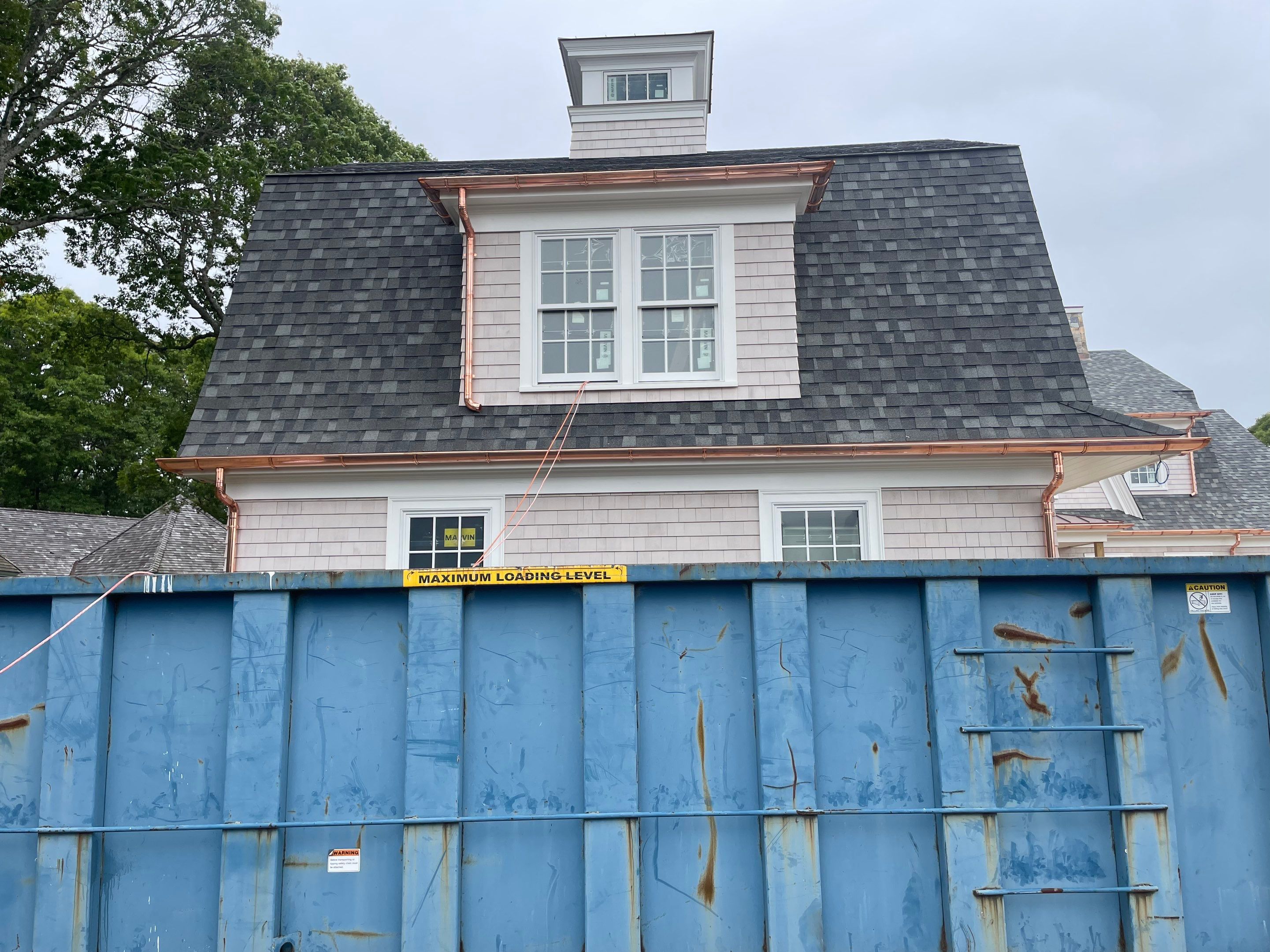 Half Round Copper Gutters Installed in Hyannis, MA by Gutter Pro Enterprises