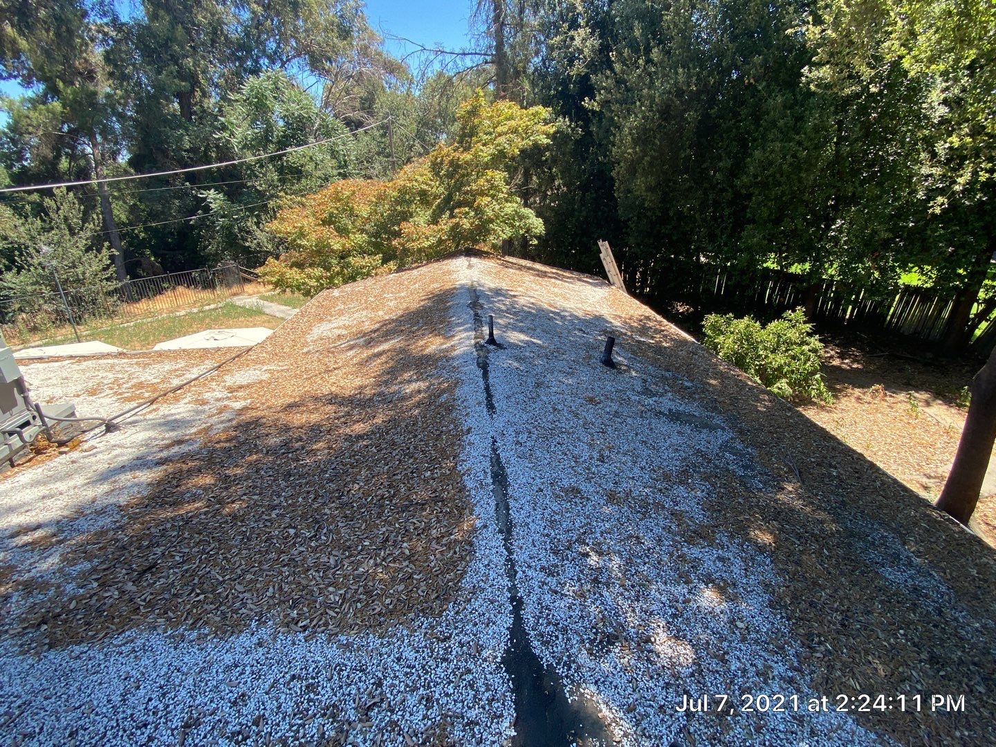 New spray insulation roof over tar and gravel with coatings by Straight Edge Roofing Inc
