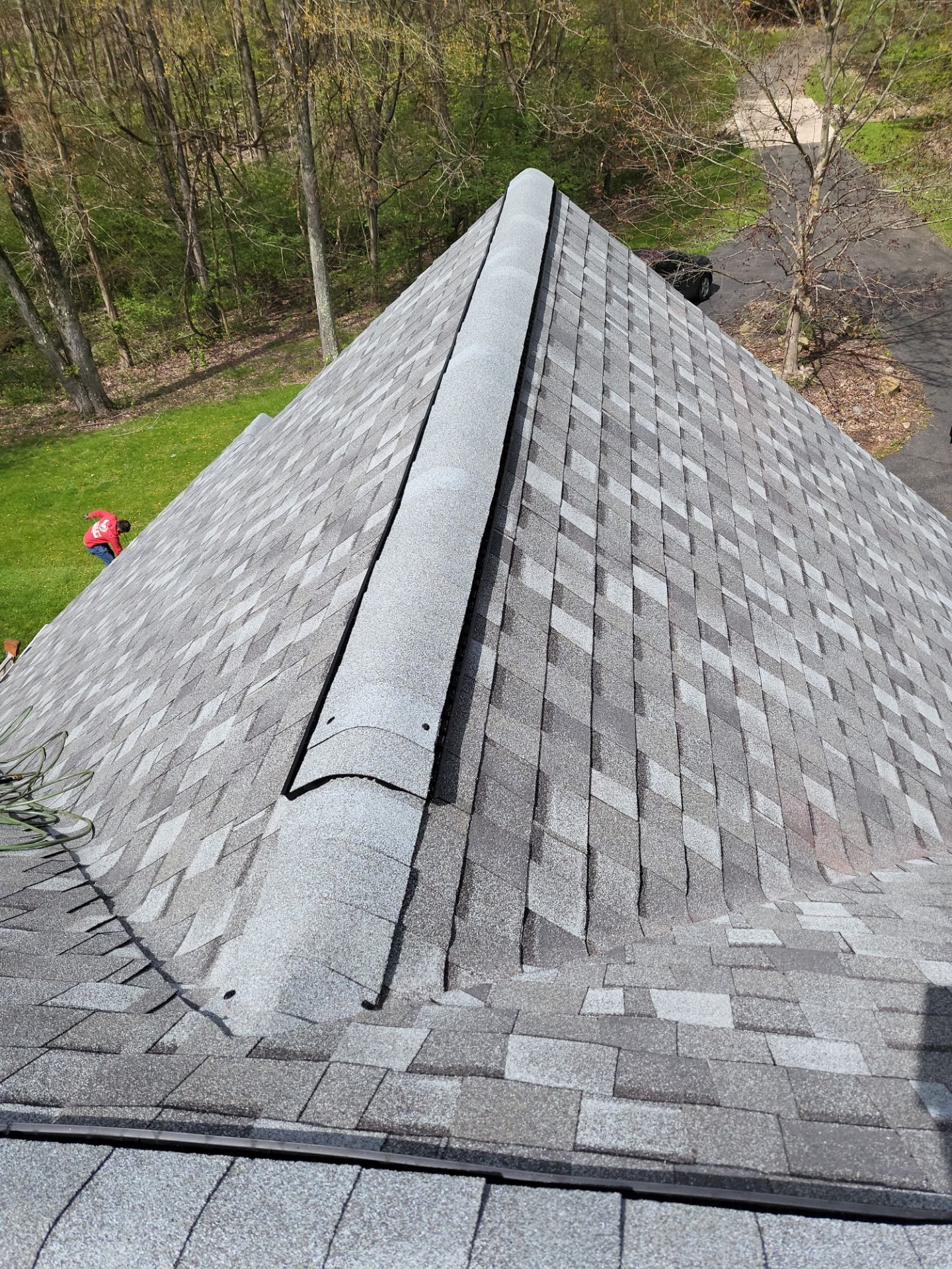 Atlas Pinnacle, Color, Coastal Granite, Drip Edge, Color, Black by Eagle Eye Roofing