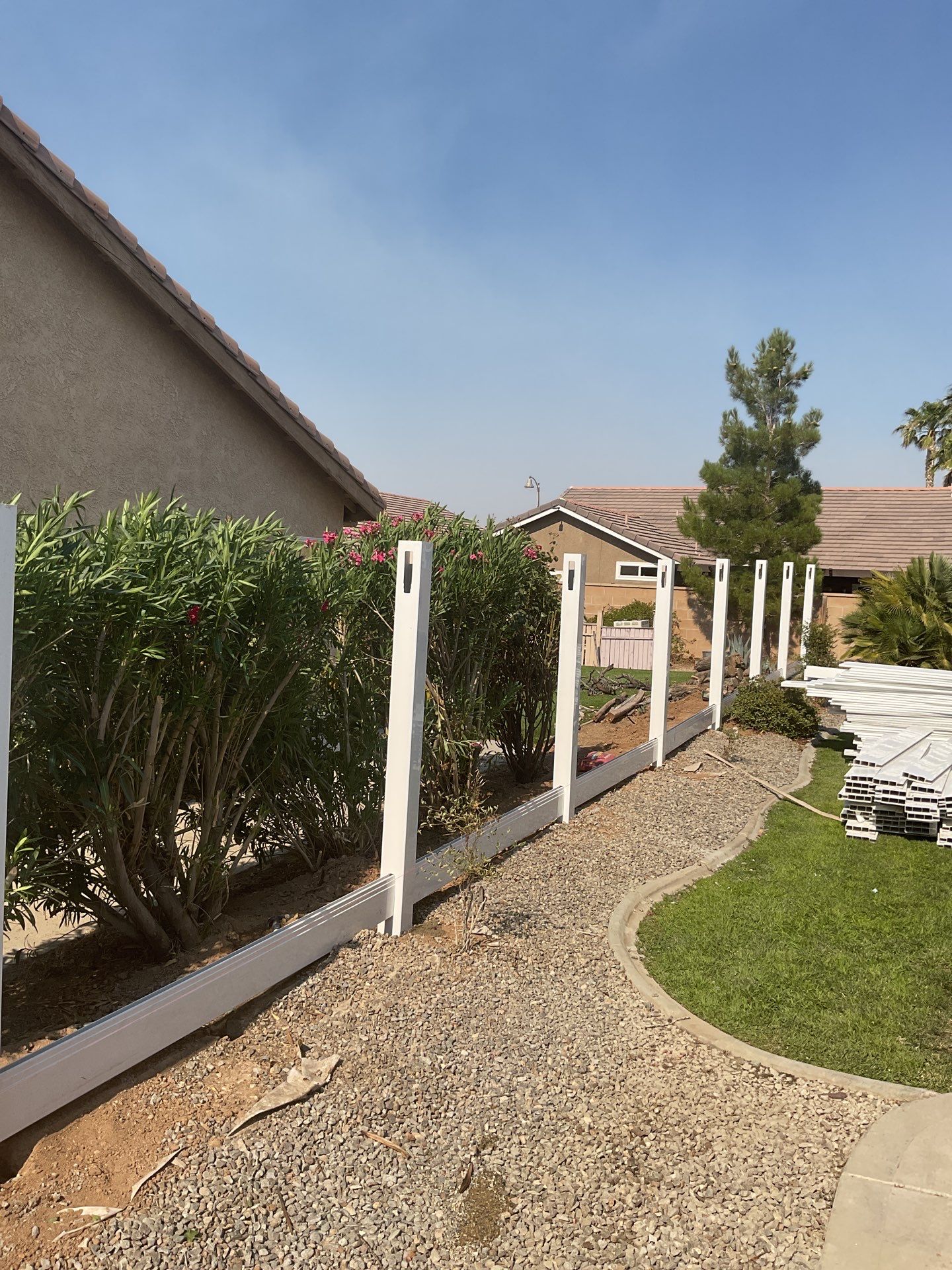 Fence Installation using Vinyl by Fence Guys Inc. 