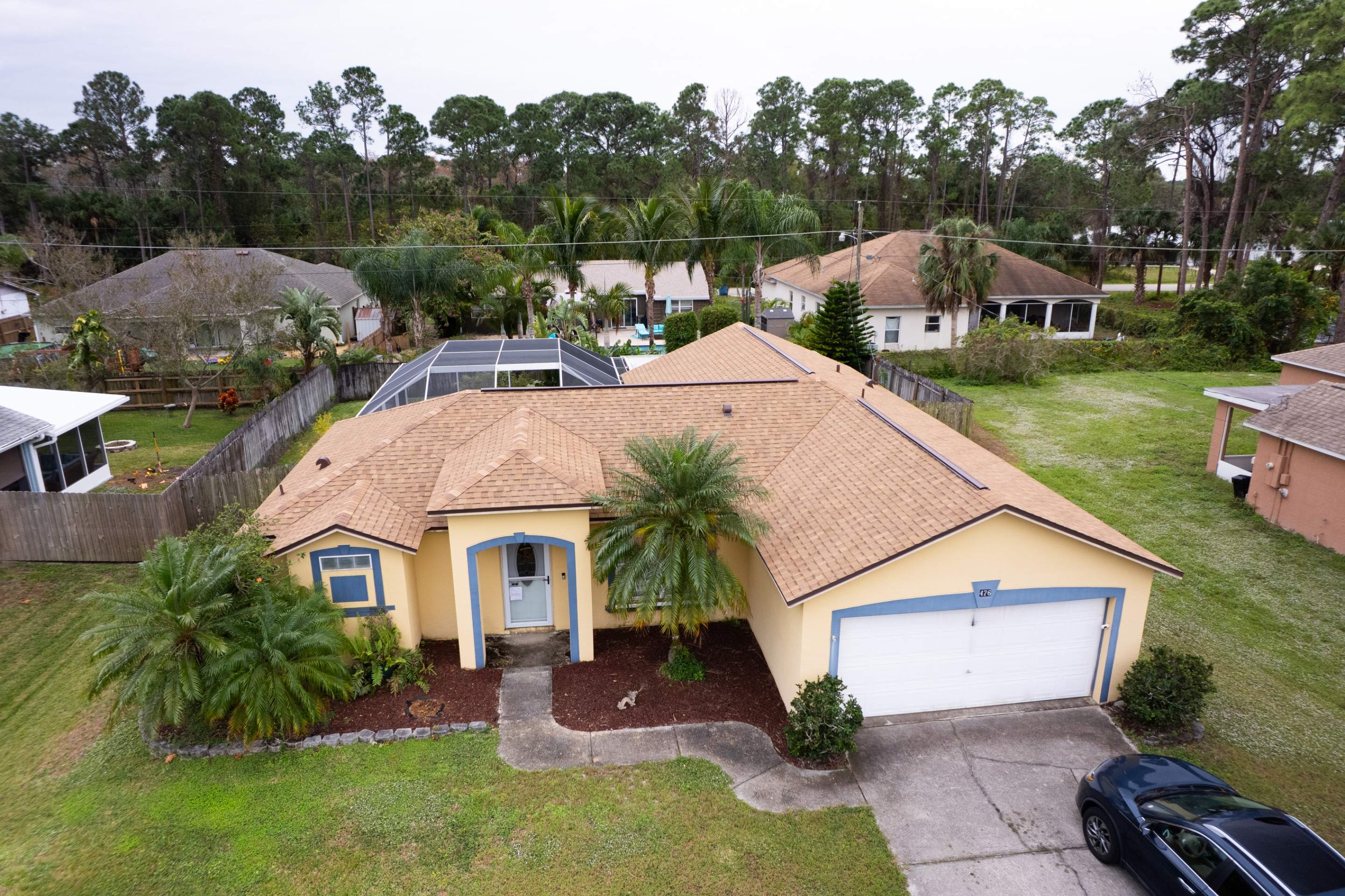 Full Asphalt Shingle Roof Replacement and Decking Repair in Palm Bay by Wiedmann Construction & Roofing