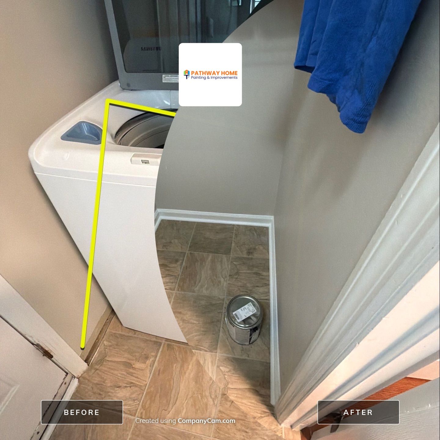 Powder Room Painting & Trim Replacement in West Ashley, Charleston by Pathway Home Painting & Improvements