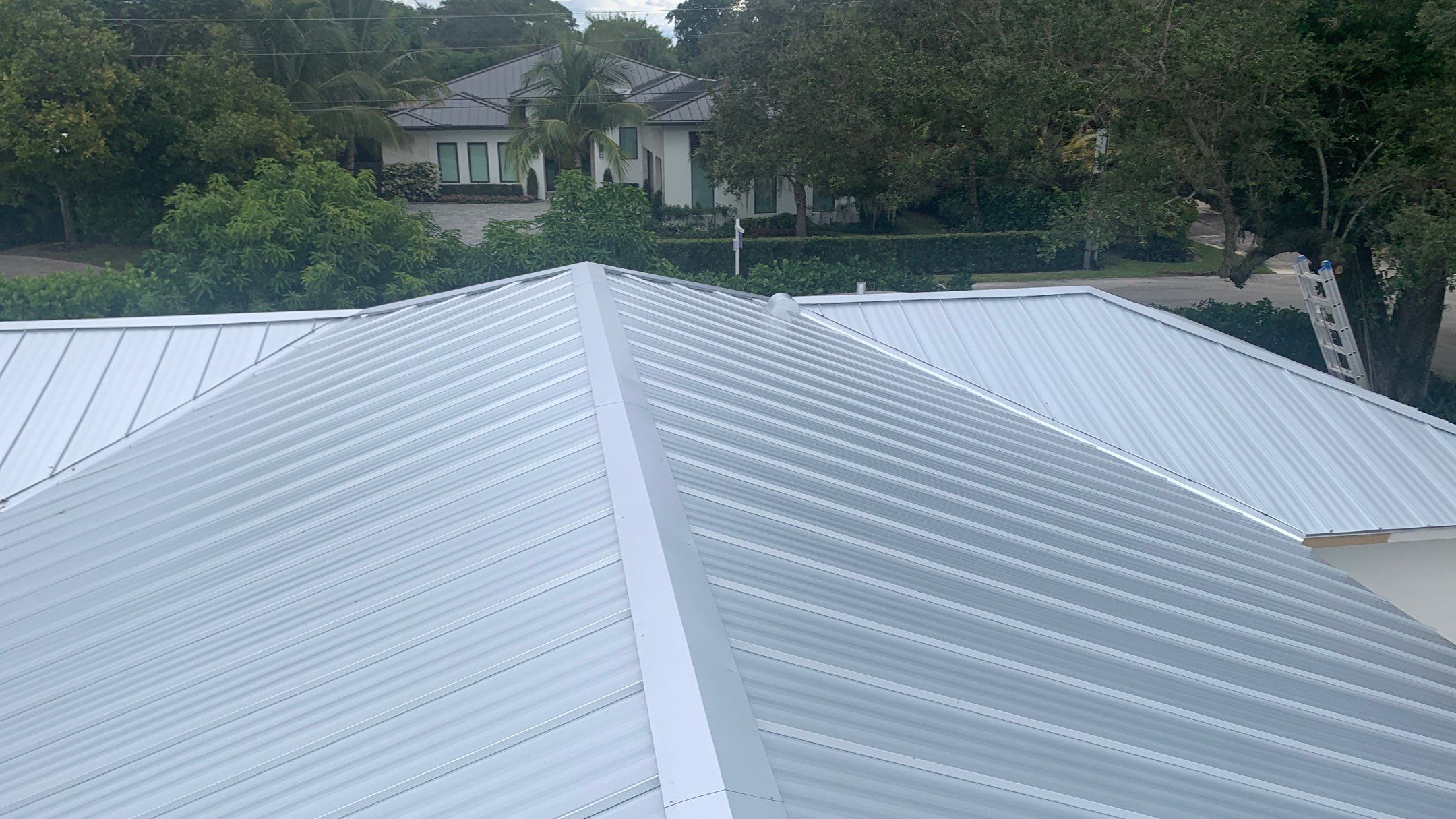 Residential Roofing Installation using 1" Nail strip metal roof by BLUES BROTHERS ROOFING