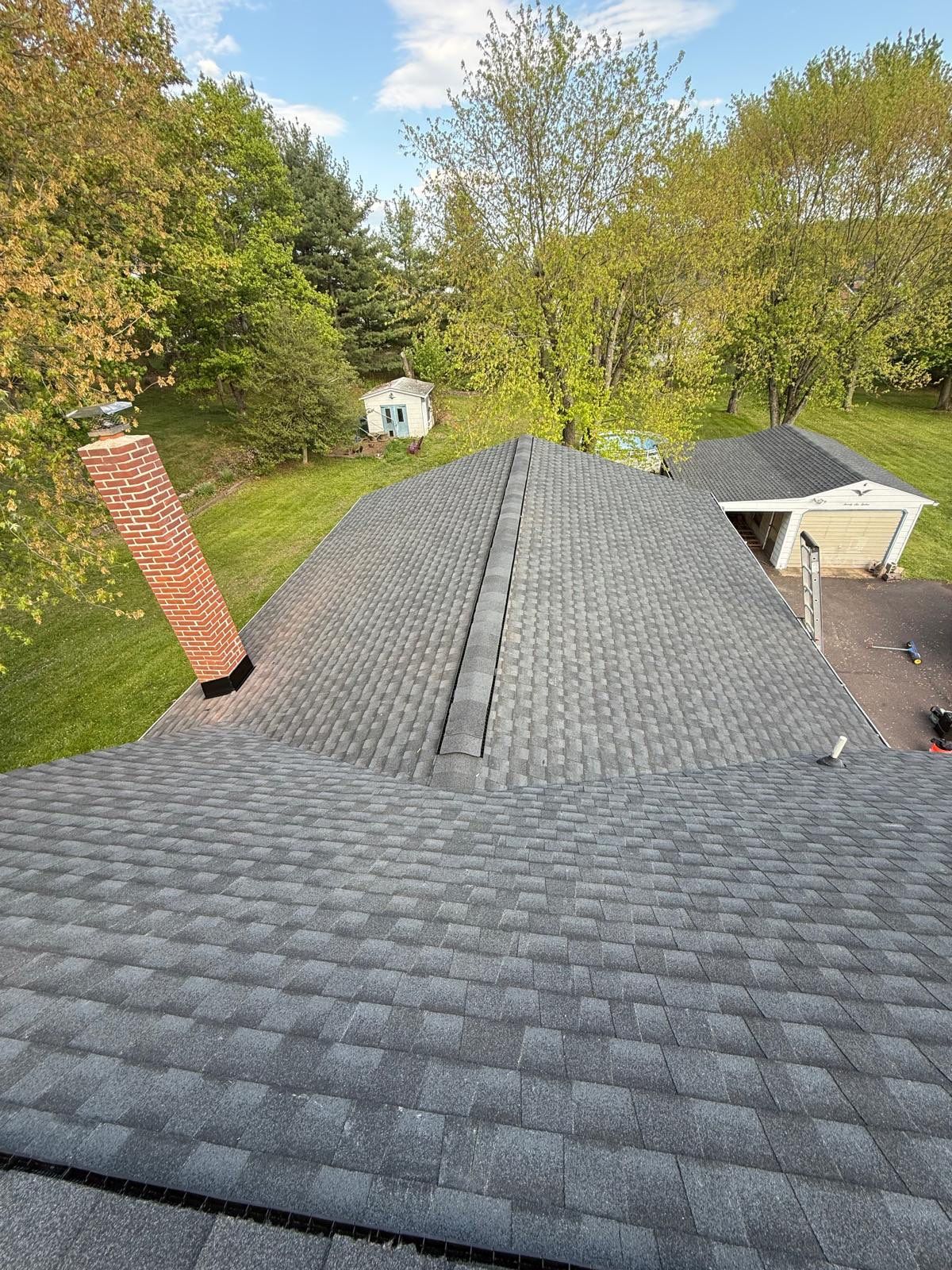 GAF Asphalt Shingle Roof Replacement and Deck Repair in Pottstown by Priority Roofing and Exteriors LLC
