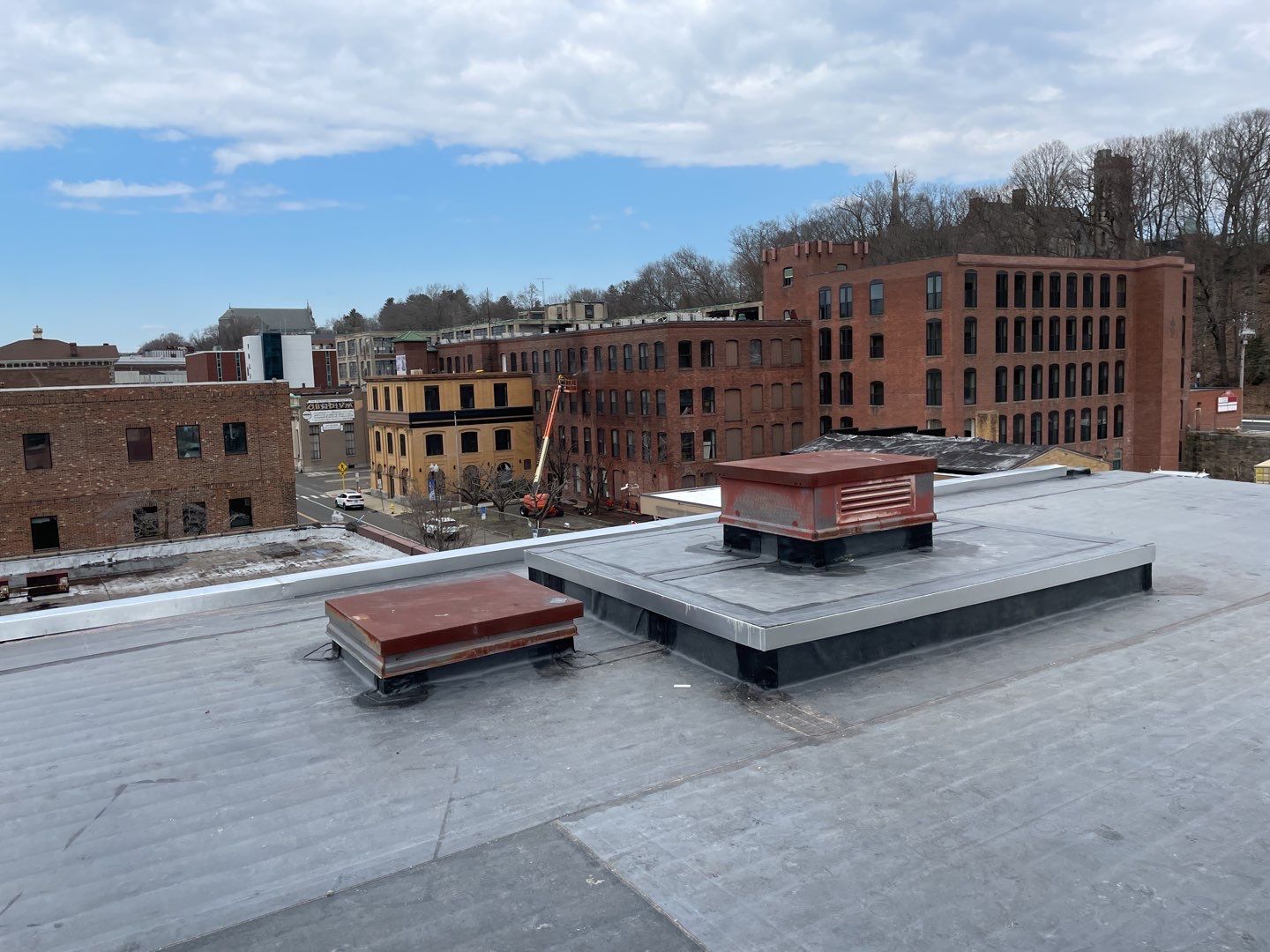 Commercial Roofing Installation using EPDM  by A Plus Exterior