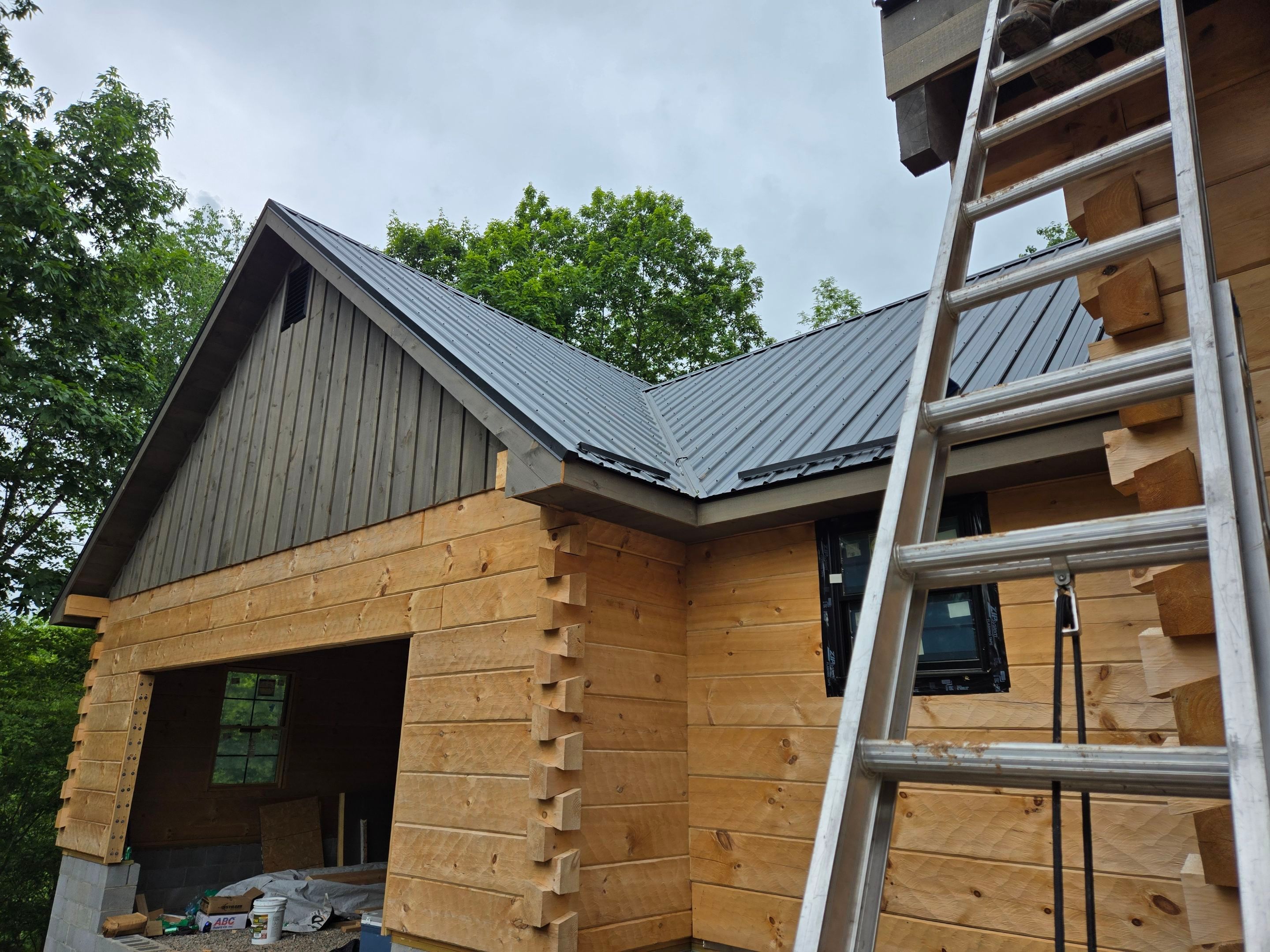 Textured Black AG Panel by Omnia Roofing