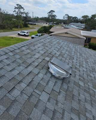 Solar Exhaust Fan Install