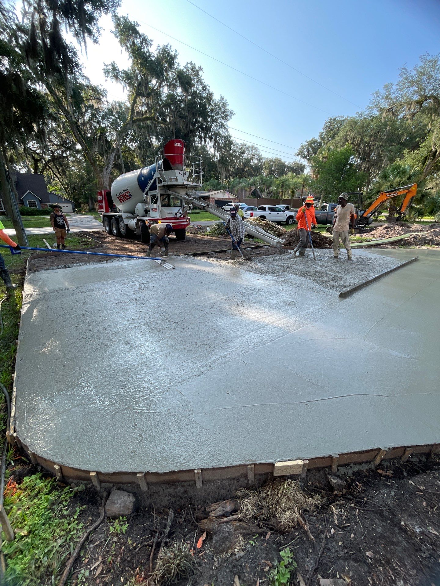 Concrete Driveway Replacement and Expansion in Orange Park by Burlington Concrete & Asphalt Inc