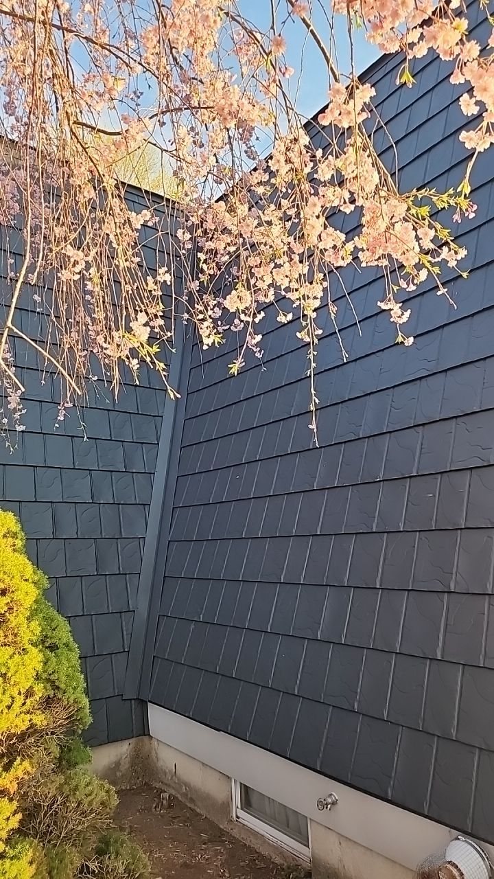 Metal Slate Shingle Roof in Sturgis, Michigan – “Darth Vader Helmet” Home by 4Ever Metal Roofing