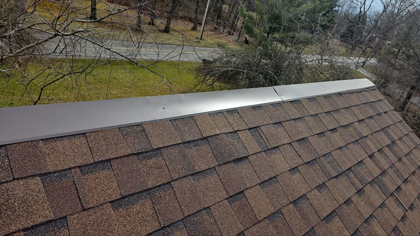Atlas Pinnacle, Color, Burnt Hickory, Drip Edge, Color, Royal Brown by Eagle Eye Roofing