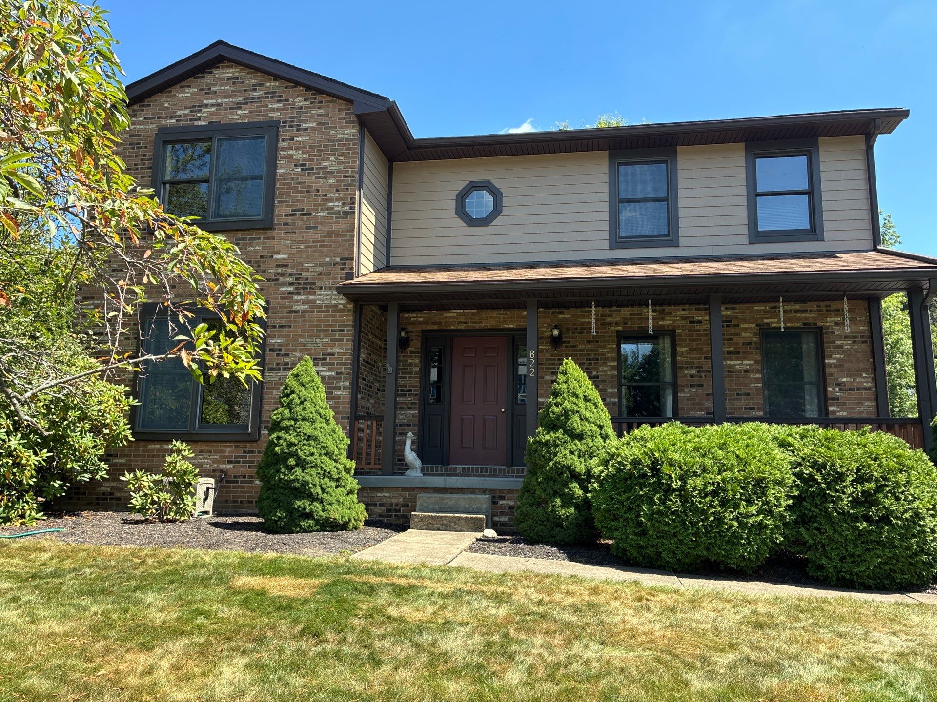 Full House James Hardie Lap Siding and Trim Renovation With Modern Dark Trim In Wexford / Mars PA by Ideal Siding Pittsburgh