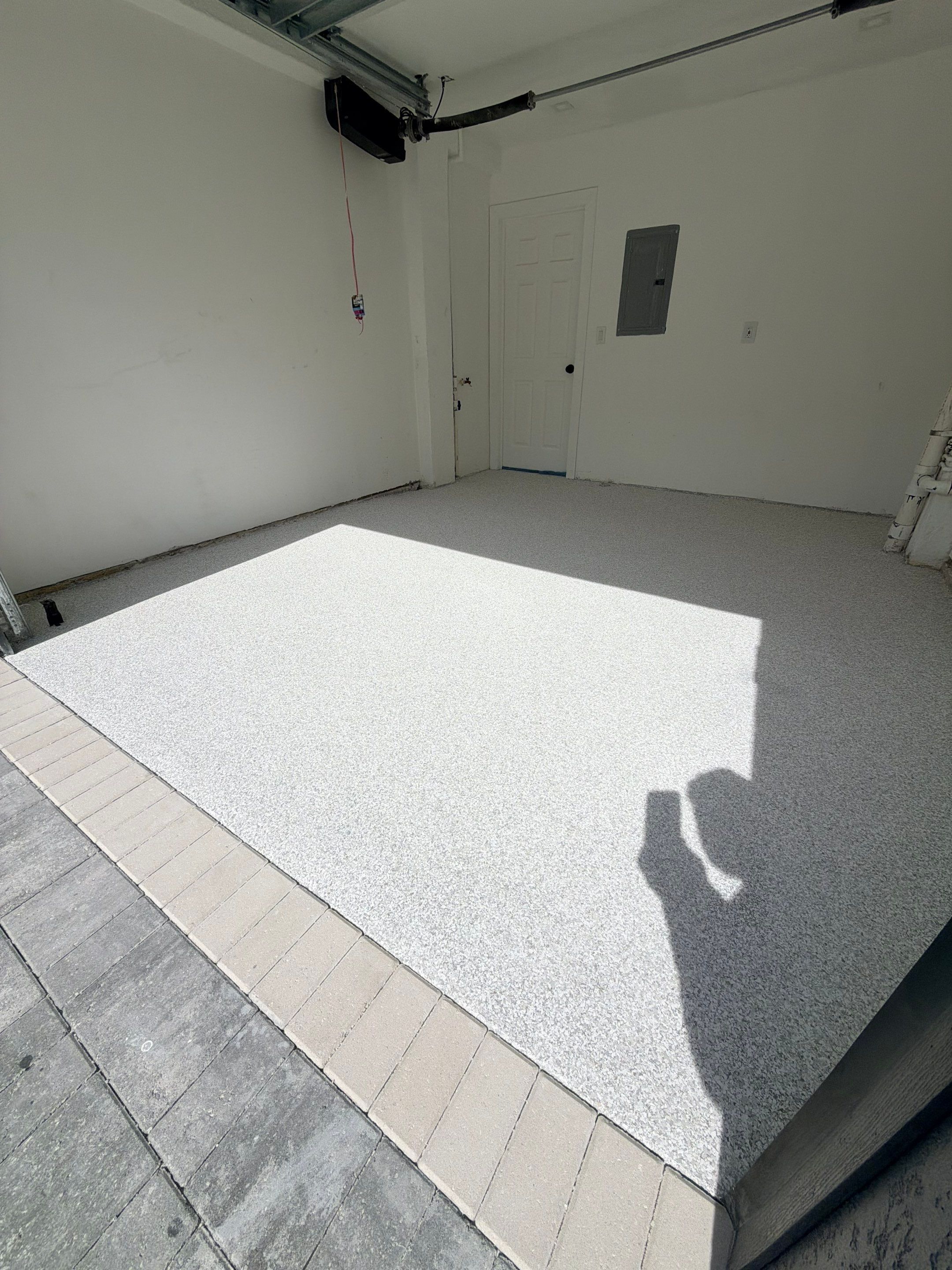 “Custom Flake Blend” Garage in Marathon, FL by Tropical Epoxy Coatings & Creations LLC