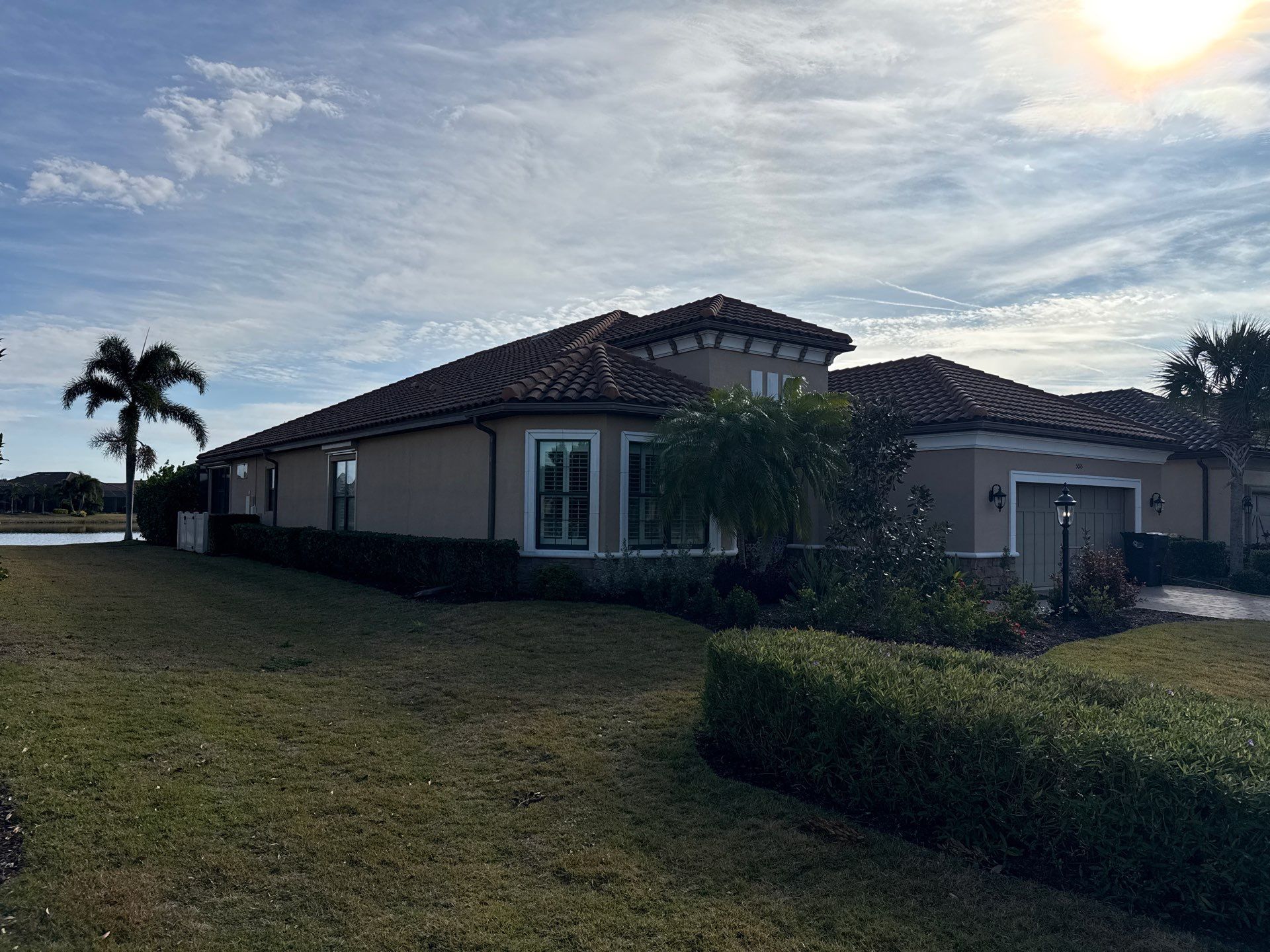 Barrel Tile Roof Cleaning in Esplanade Golf & Country Club – Lakewood Ranch, FL by Sunshine AquaWash