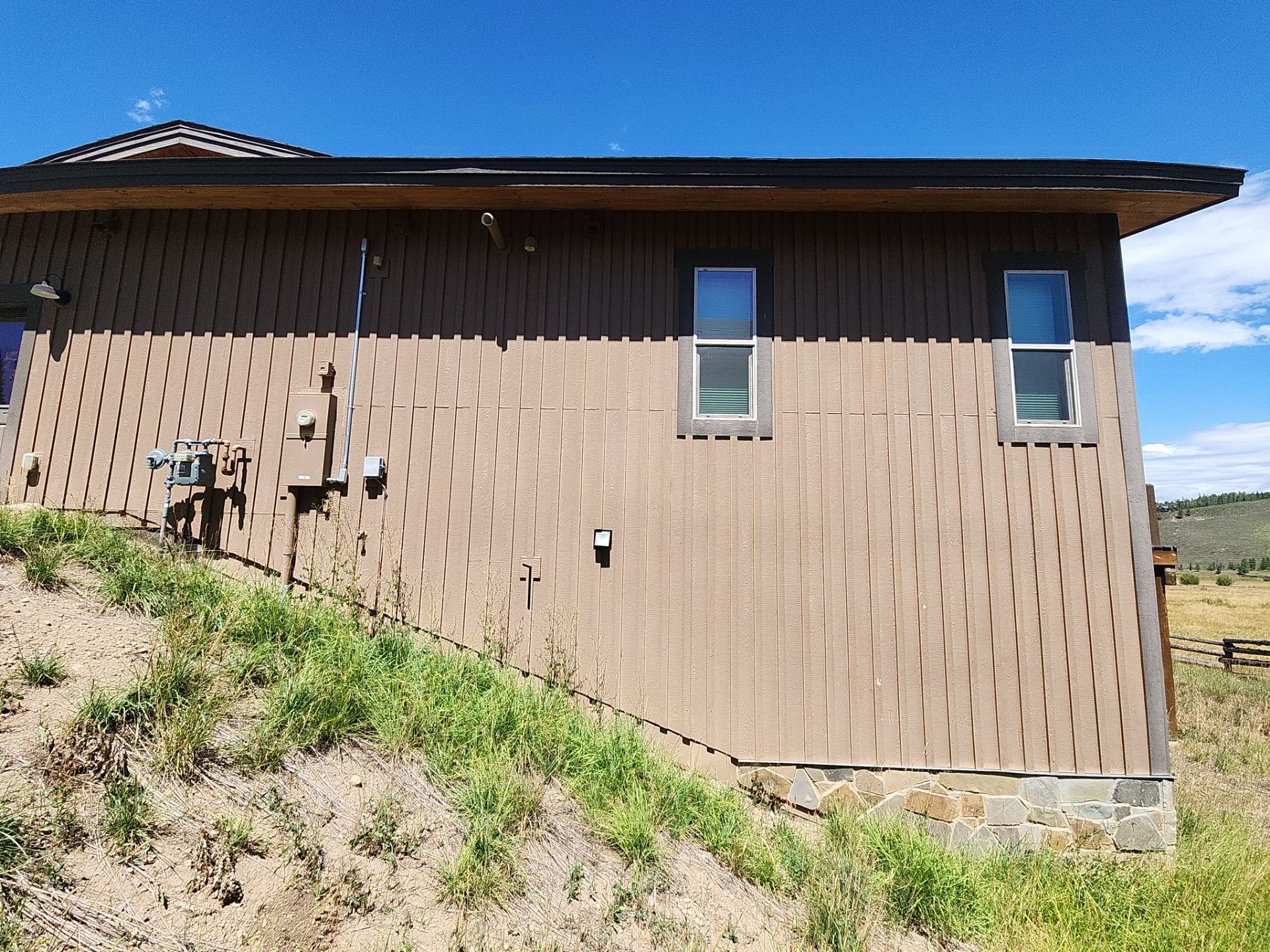 Exterior Painting Using Stain by Wheatley Creek Services