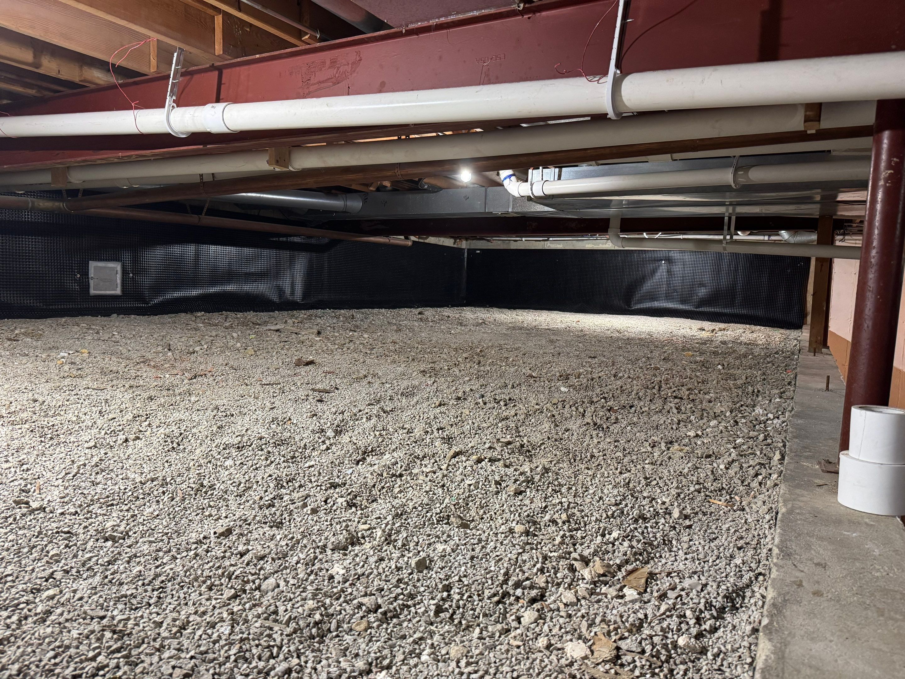 Concrete in Crawlspace by Area Wide Waterproofing