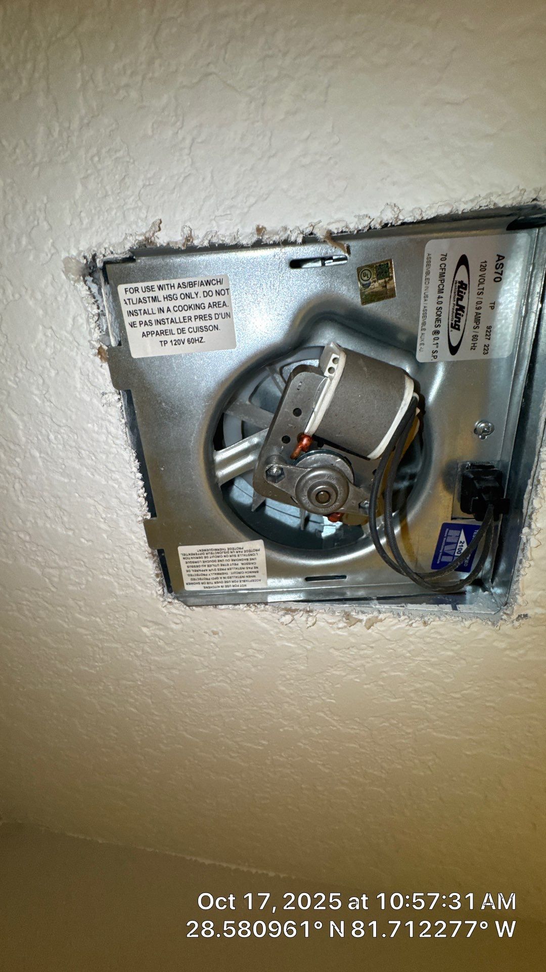 Dryer Vent and Bathroom Exhaust Fan Cleaning in Clermont by Hygienic Air, Inc