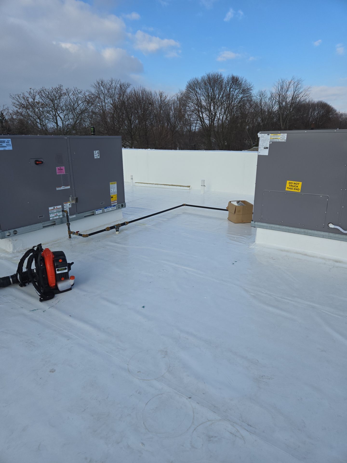 Arby's New Ashtabula, OH Location - Commercial Roof Installation by 3 Daughters Construction 