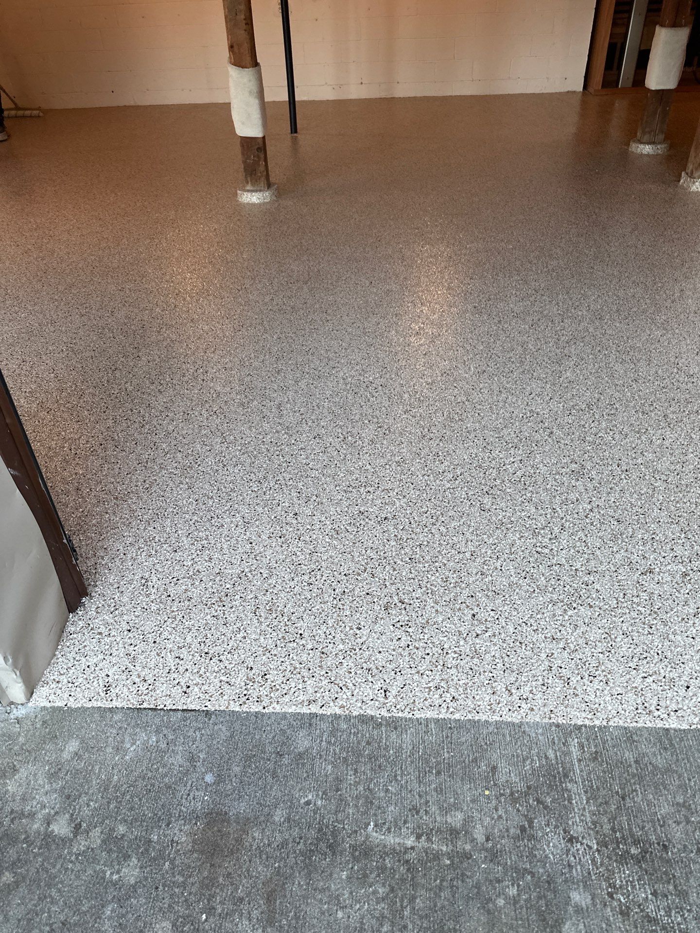 Basement Floor Coating using Shoreline by My Garage Floor Guys