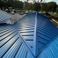 24ga 1.5" Snap-Lock Regal Blue by Total Roofing System The Metal Roof Experts