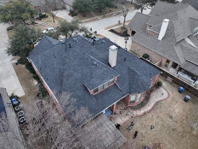 Residential Roofing Installation using Malarkey Vista Brilliant Black