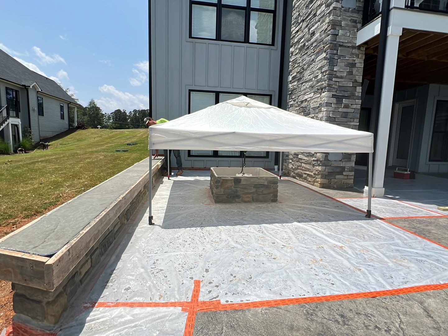 Stamped Concrete Patio by Xtreme Concrete Services