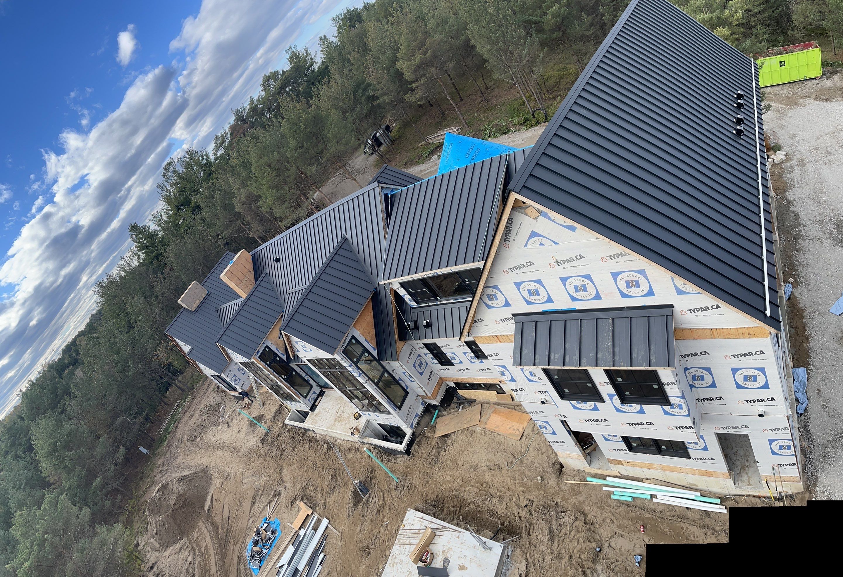 New Home Construction using 16" Standing Seam Panels by Jay Carter Roofing & Sheet Metal