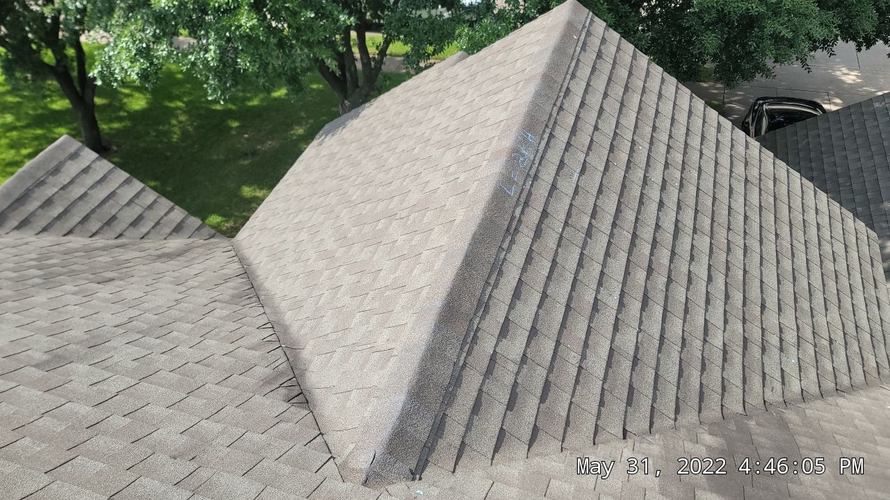 Insurance Claim Roof and Gutters using Owens Corning Oakridge Driftwood by Tex-Line Roofing