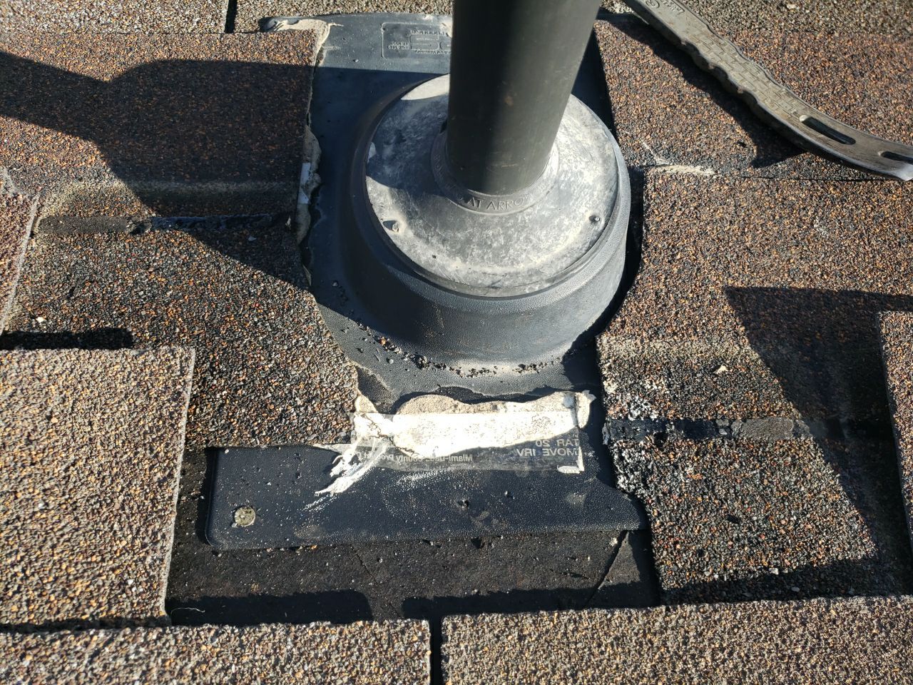 Residential Roofing Repair using Pipe Flashing by The Roof Doctor