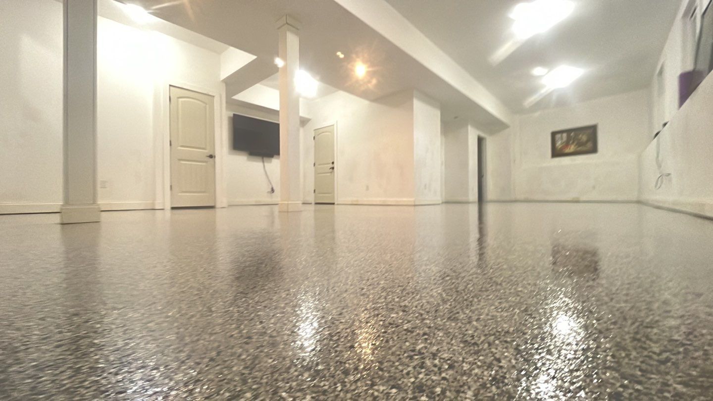 Rommel family Basement TransFLOORmation by Symphony Concrete Coatings