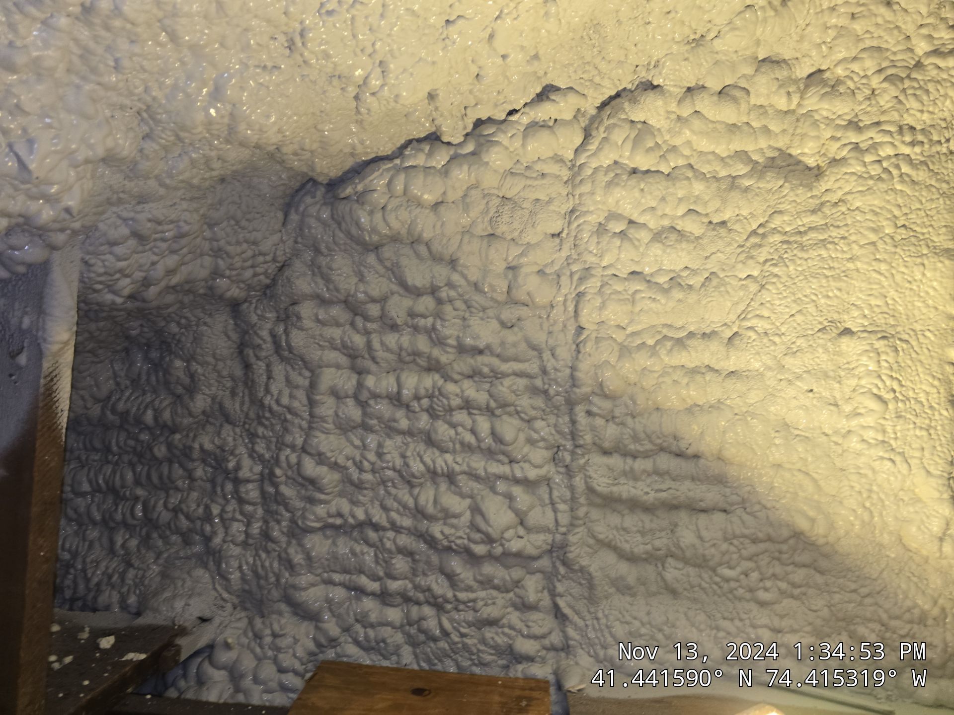 Attic Insulation using open cell spray foam by NYS Foam & Energy
