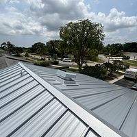 24ga 1.5" Mechanical Seam Mill Finish  by Total Roofing System The Metal Roof Experts
