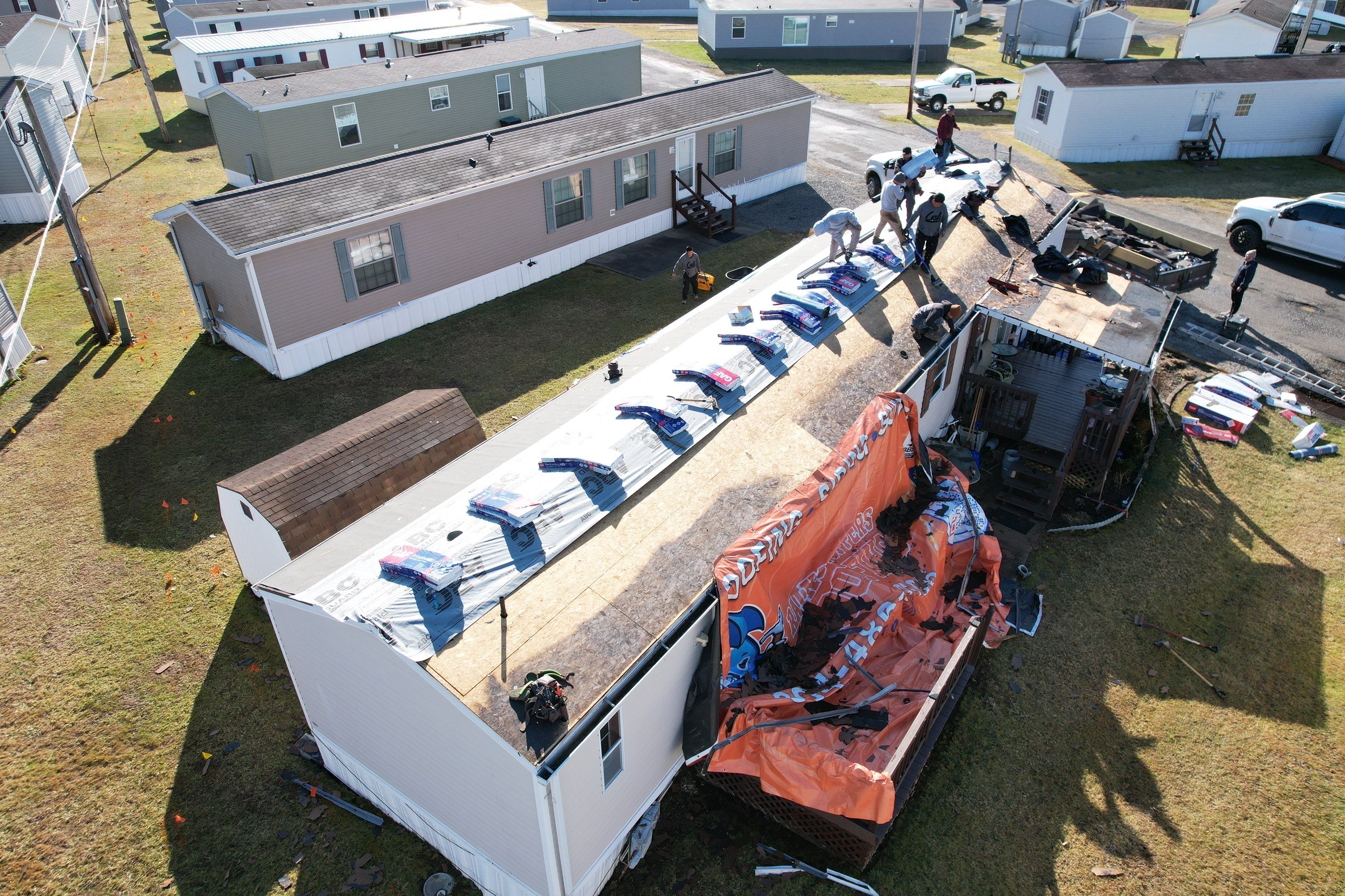 Residential Roofing Installation using GAF Timberline HDZ Barkwood by Rainstoppers Roofing